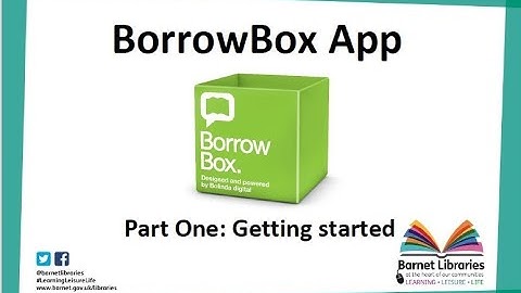 Get started with the BorrowBox App for eAudio books