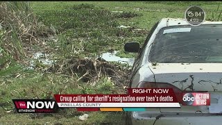 Group calls for Pinellas Co. Sheriff to resign following the drowning deaths of three teens during p