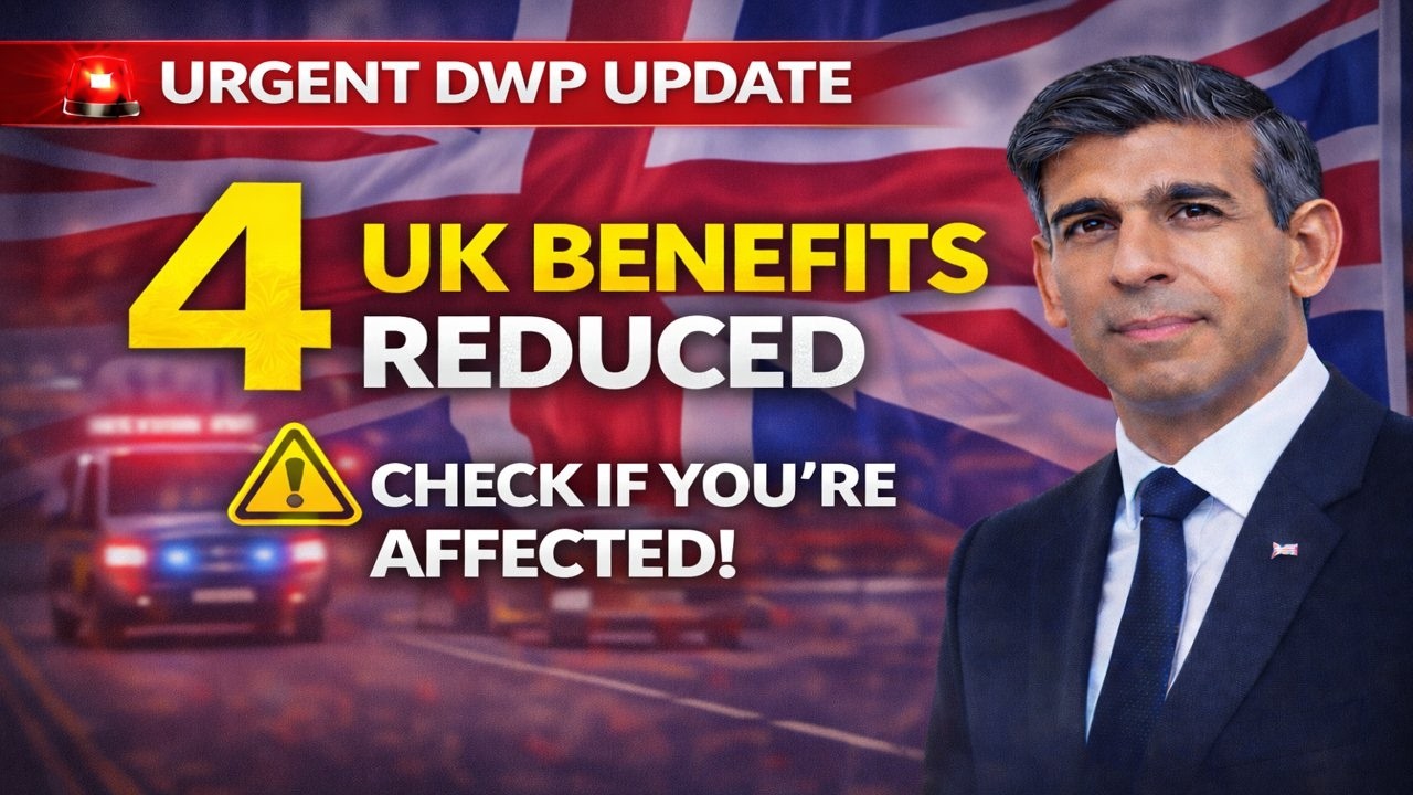 🚨 URGENT DWP UPDATE – 4 UK Benefits Reduced