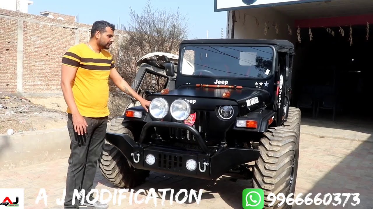 Modified jeep in Rajasthan by A J Modification - YouTube