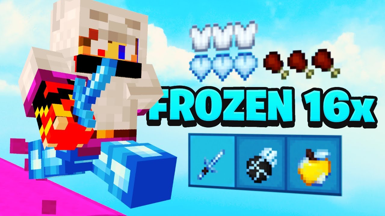 Best LIGHT BLUE Texture Pack! Hypixel Bedwars (1.8) YouTube