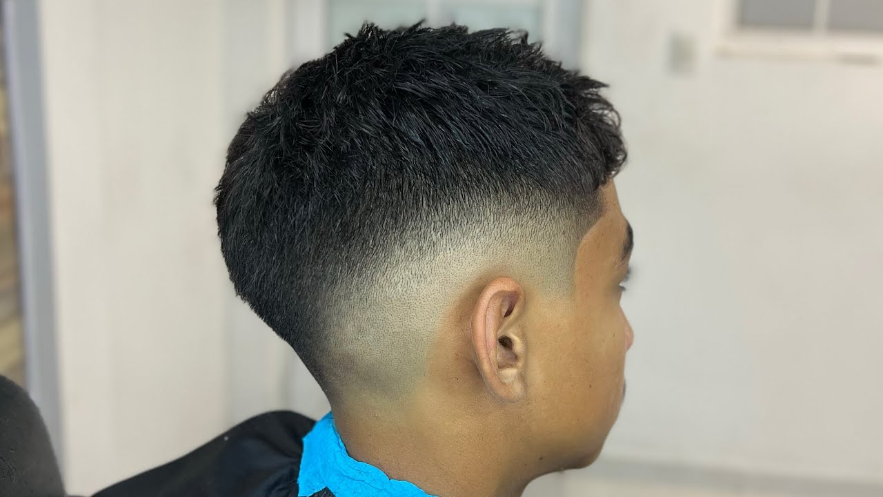 MID FADED Técnica de la Escalera por  Crazy Barber