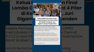 Buntut Jawaban Benar Disalahkan Juri, Lomba Cerdas Cermat 4 Pilar MPR di Kalbar Bakal Diulang