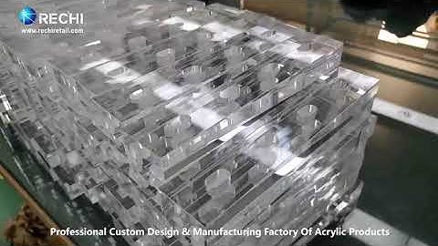 RECHI |Custom Acrylic Display Manufacturing Factory|Clear Counter Acrylic Vape Display Stand Block