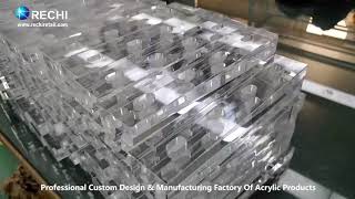 RECHI |Custom Acrylic Display Manufacturing Factory|Clear Counter Acrylic Vape Display Stand Block