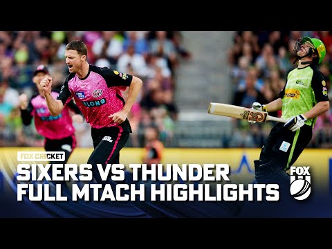Sydney Sixers vs. Sydney Thunder - Full Match Highlights 12/01/2023 | Fox Cricket