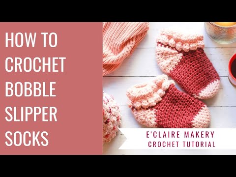 Crochet slipper socks pattern/ Crochet Xmas gift ideas/ FREE