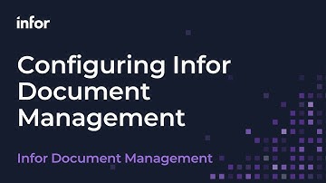 Configuring Infor Document Management