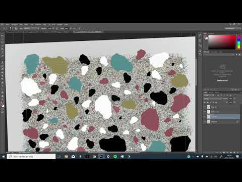 SPEED DRAWING - Terrazzo Pattern | Contemporary Style |