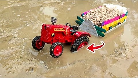 Diy Tractor Stuck In Mud Mini Science Project @Anshdeep experiment @keep Villa @Mini Creative cstoy🔥