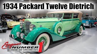 1934 Packard Twelve Dietrich Convertible Sedan - FOR SALE at Ellingson Motorcars in Rogers, MN