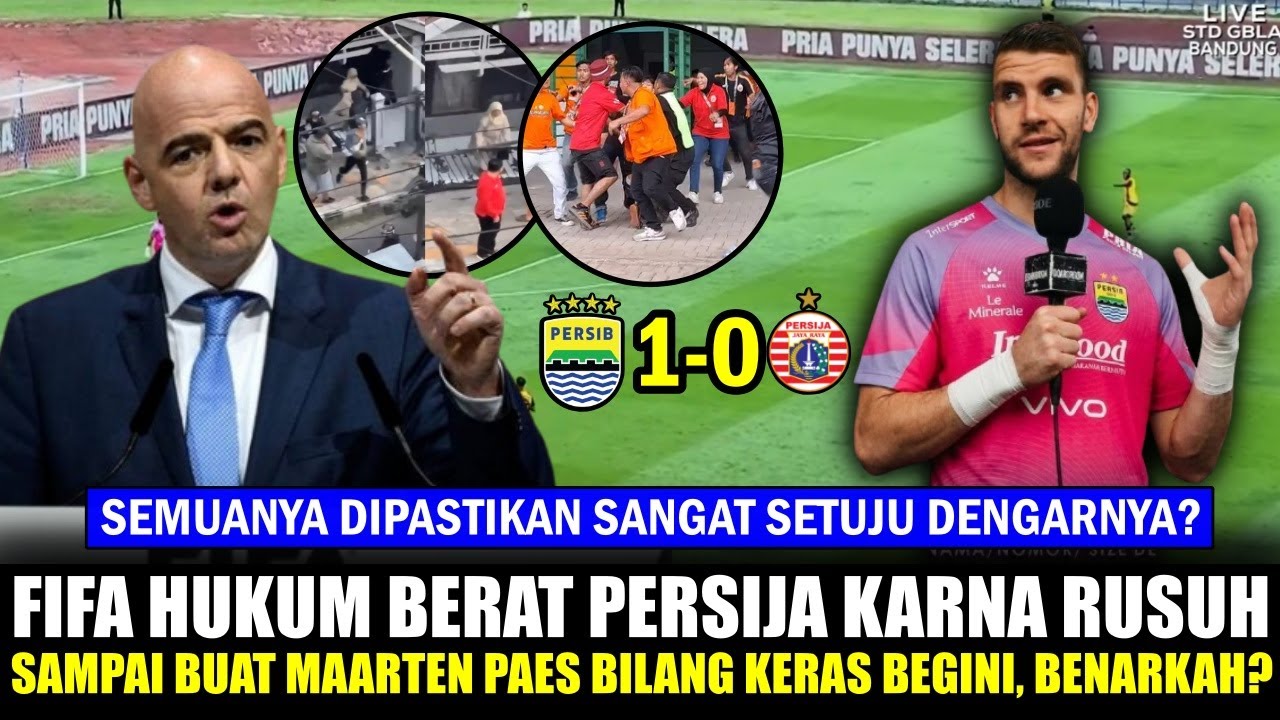 🔥 LANGSUNG GEMPARKAN SEMUA ~ FIFA Hukum Berat Persija Soal The Jakmania Yang Rusuh ~Benarkah?
