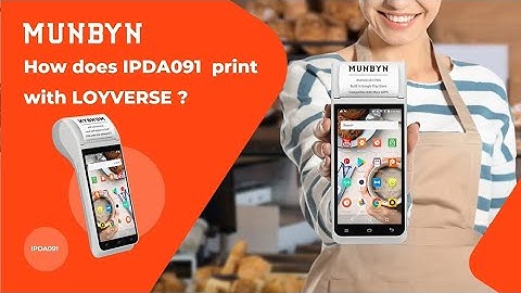 MUNBYN IPDA091 How to print receipts on Loyverse?