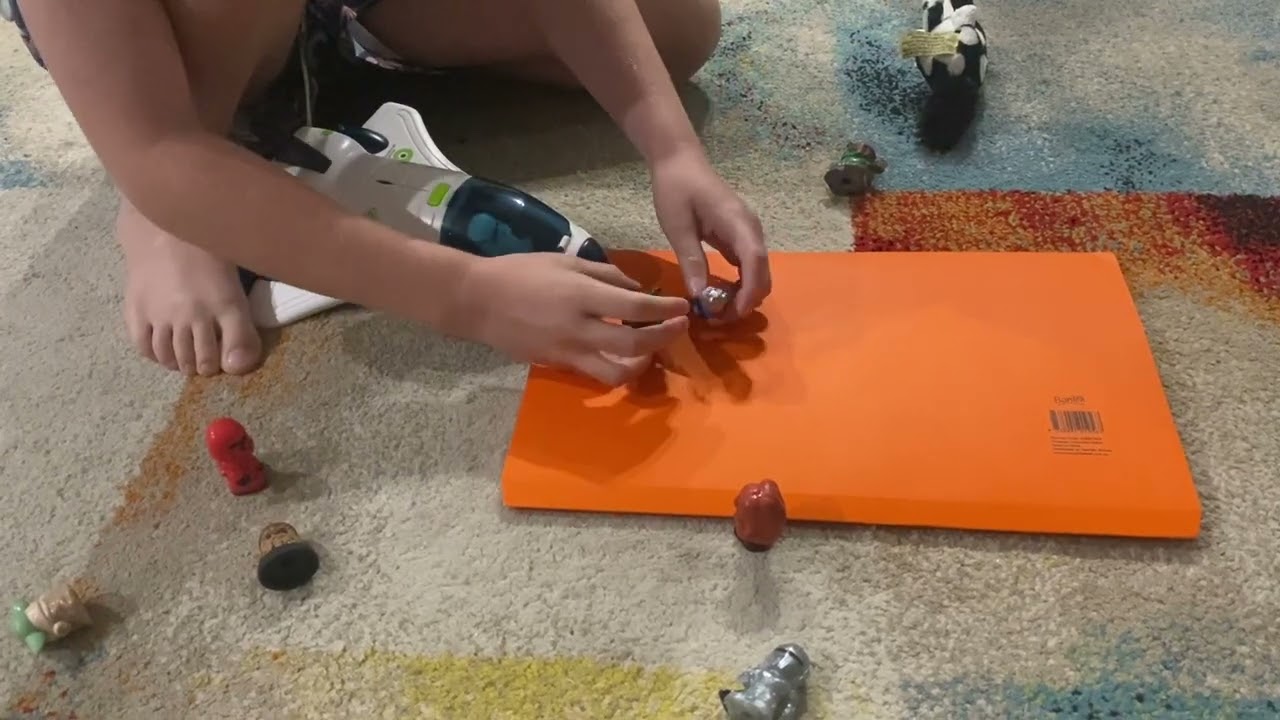 End of Revenge of the Sith Owen playing with Star Wars Ooshies