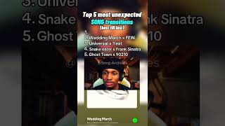 Part 6 | Top 5 UNEXPECTED Song Transitions 😱🔥#fypシ  #freestyle  #rap #spotify #viralmusic #shorts