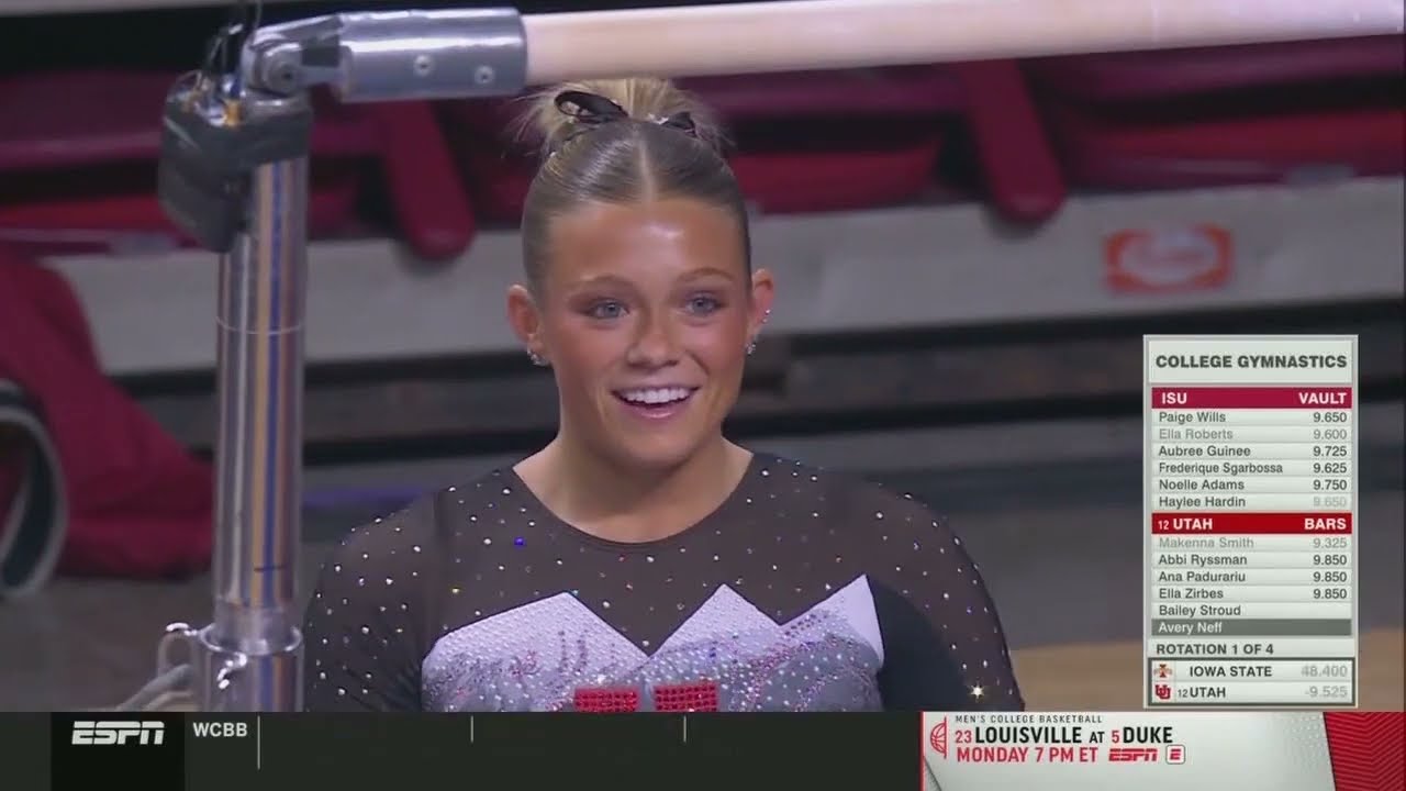 Utah's Avery Neff Scores 9.875 on Bars vs. Iowa State | 2026 Big 12 Gymnastics
