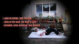 Basic positions where most exercises begin.