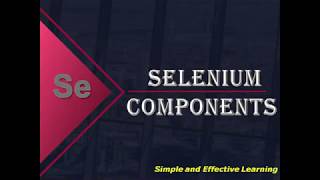 Selenium Components || Selenium Tutorial For Beginner || Latest Selenium Automation Testing Tutorial