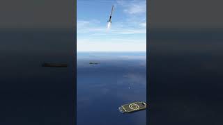 Moon Rocket Booster landing  fail - First stage simulator gameplay #shorts