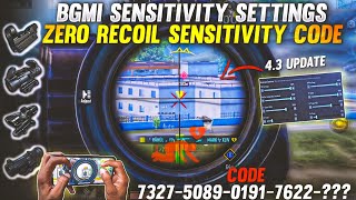 NEW UPDATE 4.3 !!🔥BEST SENSITIVITY CODE+CONTROL SETTINGS BGMI/PUBG MOBILE | BGMI AFTER UPDATE 4.3 screenshot 4