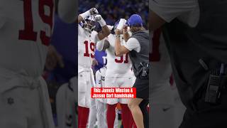 These two 🤣 #giants #nfl #jameiswinston #jaxsondart #football #handshake
