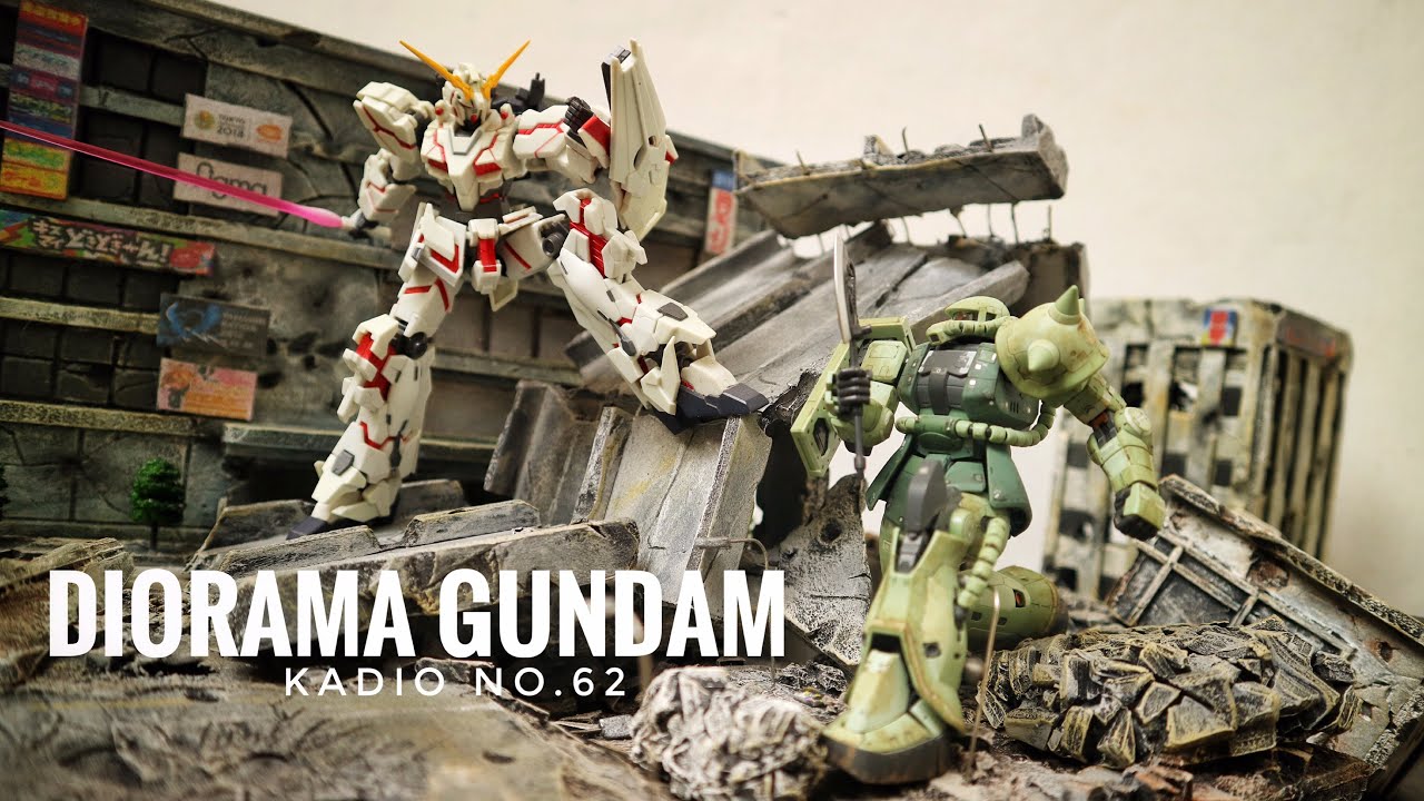 DIORAMA GUNDAM 1/144 | kadio no.62 - YouTube