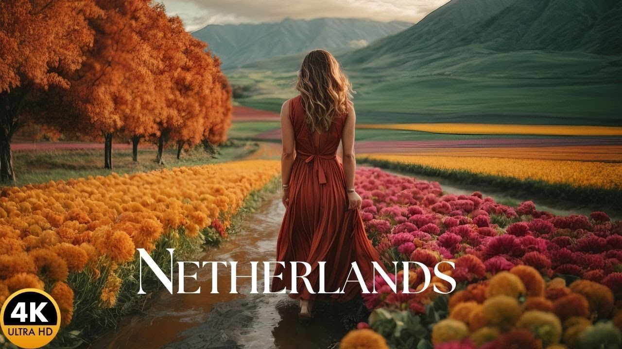 From Tulip Fields to Canals | Netherlands Cinematic Landscapes in 4K