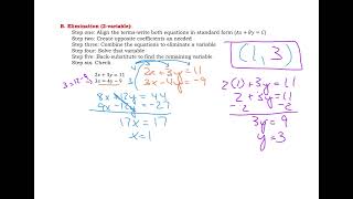 4 Solving 2 and 3 Variable Systems