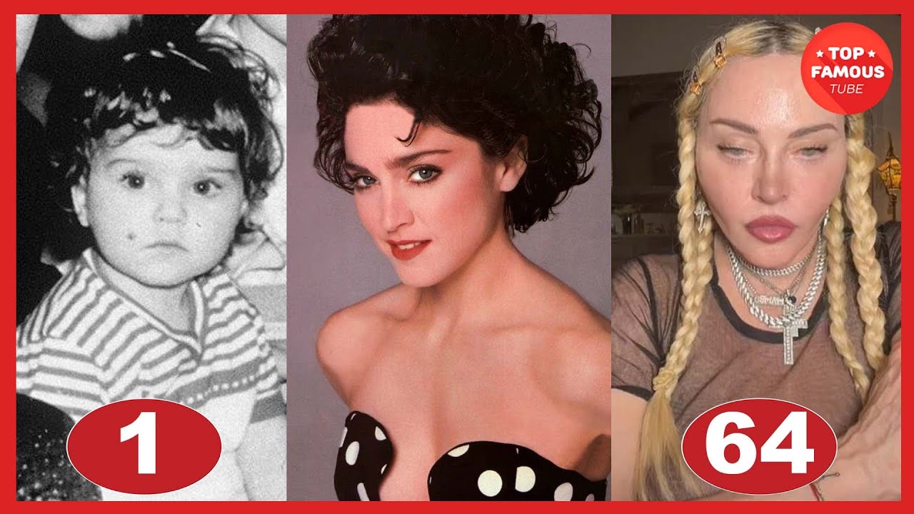 Madonna Transformation ⭐ From 1 To 64 Years Old YouTube
