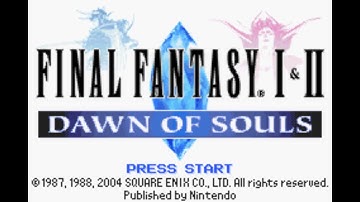 Final Fantasy I & II: Dawn of Souls [GBA] Title Screens