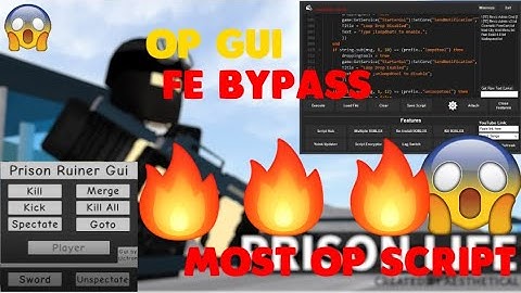 Prison life script || OP || KILL ALL