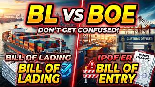 Bill of Lading vs Bill of Entry Explained with Examples !!