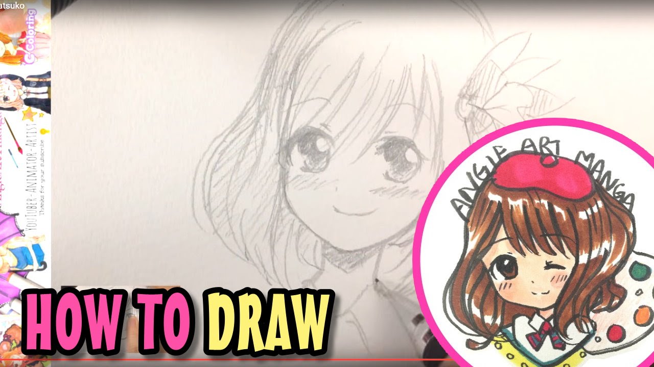 Draw Anime Girl AKB0048 maeda atsuko - YouTube