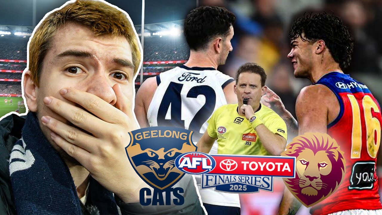 WORST FINALS UMPIRING CALL EVER!! CATS TOO GOOD! Geelong vs Brisbane Qualifying Final Vlog
