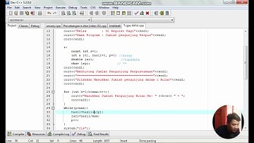 Tugas Akhir C++ Sem 3 - Pemrograman Terstruktur- Perhitungan Jumlah Pengunjung Perpustakaan