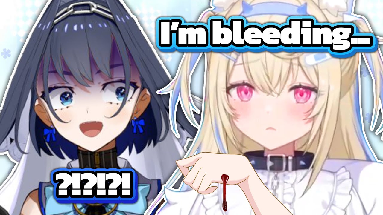 Fuwawa can't stop bullying Kronii after she injured Fuwawa's paw