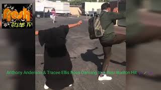 Celebrity Anthony Anderson and Tracee Ellis Ross dancing to Buju Banton Hit song Wealth