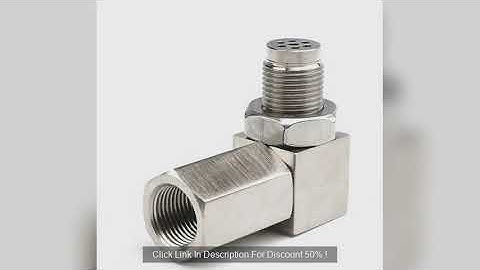 Mini Catalytic Converter 90 Degree CEL Check Engine Light O2 Oxygen Sensor Spacer Adapter Universal