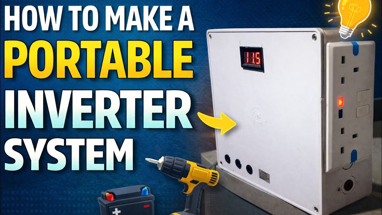How to make a portable inverter system - YouTube