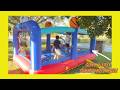 FAST &amp; Easy Set-up - Giant Basketball Bounce House