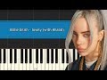 Billie Eilish - "Lovely" with Khalid Piano Tutorial - Chords - How To Play - Cover