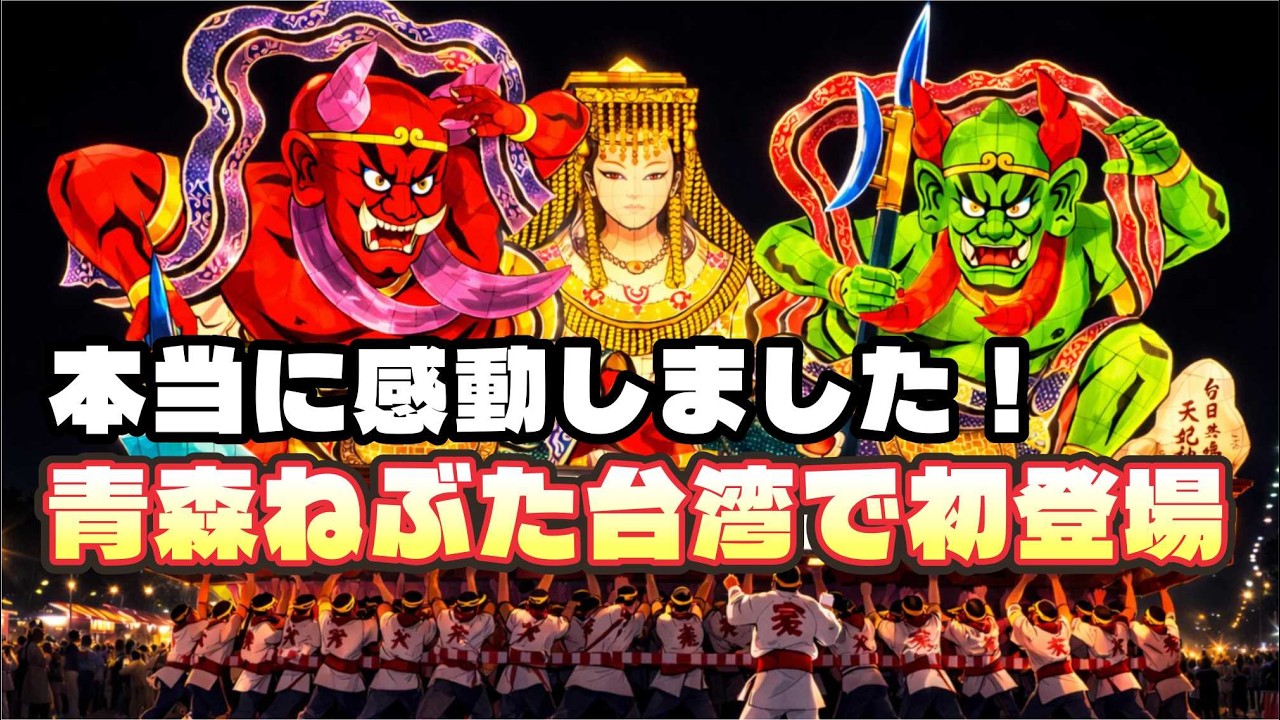 ❤️🇯🇵🇹🇼青森ねぶた 25年ぶりの海外制作 その舞台は台湾ランタンフェスティバル