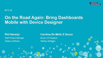On the road again | Bring dashboards mobile with Device Designer - Session 1