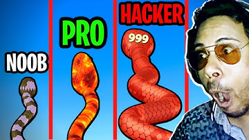 NOOB vs PRO vs HACKER In Snake Run Race! (Part 3) - Android Game || Subroto Gaming