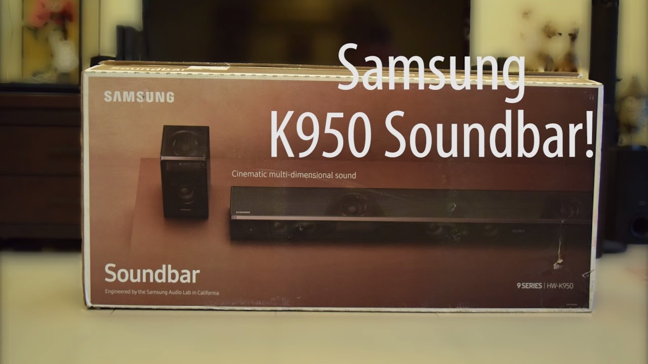 parallel Husk balance Samsung Soundbar K950 Unboxing -techENT - YouTube