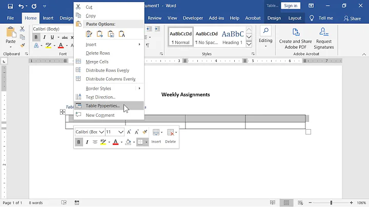 Structuring an Accessible Table
