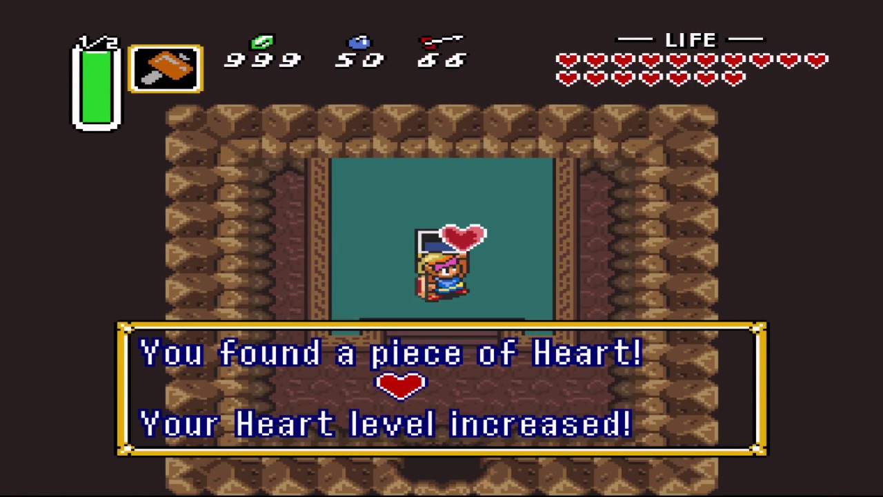 Turtle Rock piece of heart location - Zelda: A Link to the Past - YouTube