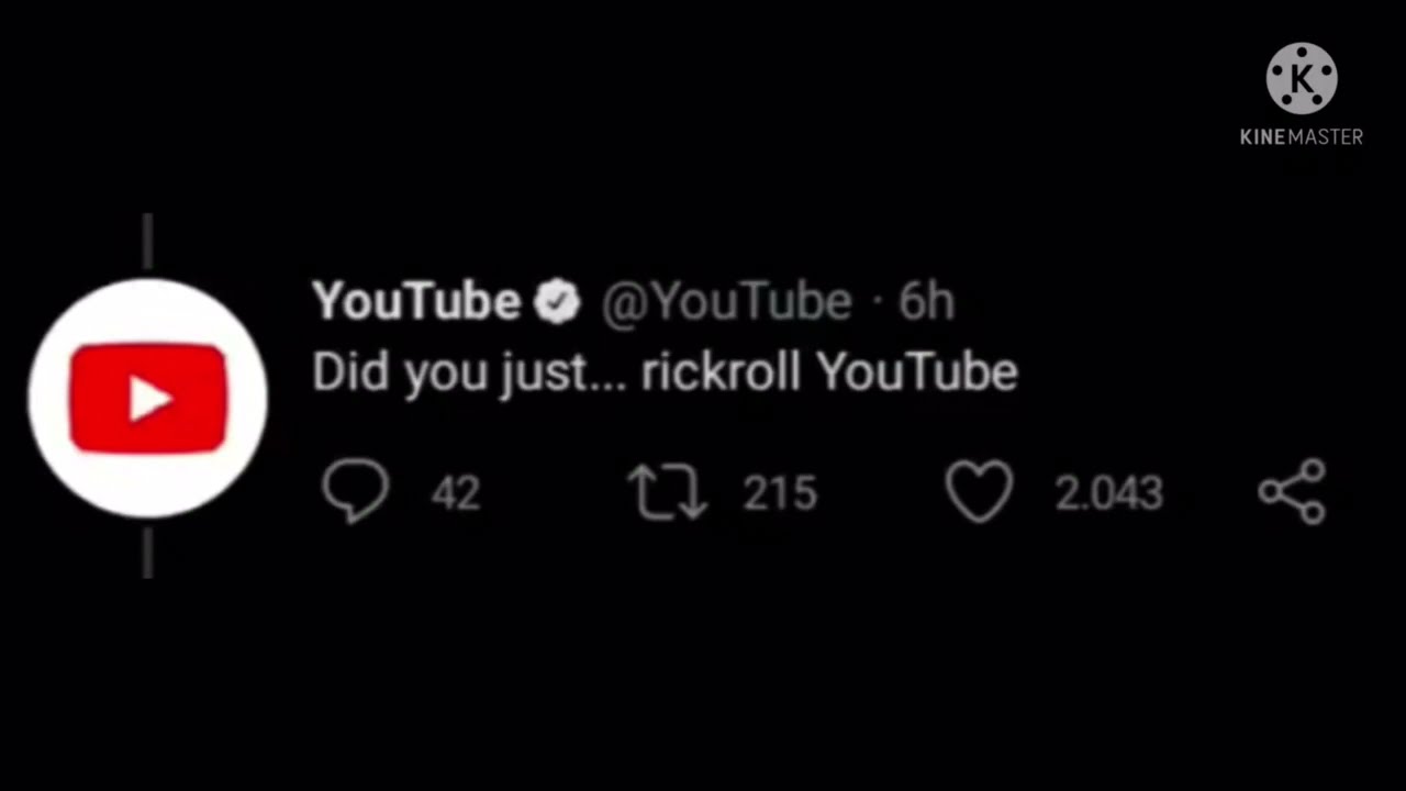 Ethan, the guy who rickrolled  had his Twitter account