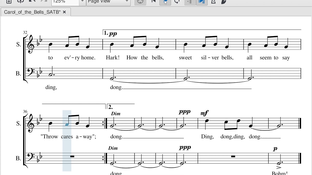 Carol of the Bells Bass with Soprano - YouTube