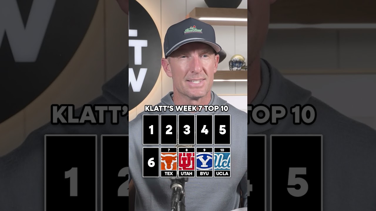A shake up in Joel Klatt's new Top 10 — do you agree? #CFB